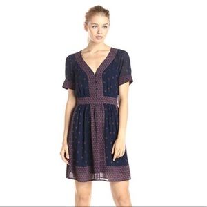 French Connection Navy Blue Floral Dress